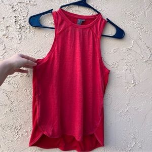Sweaty Betty -London, activewear shirt, red, breathable, and size XS.